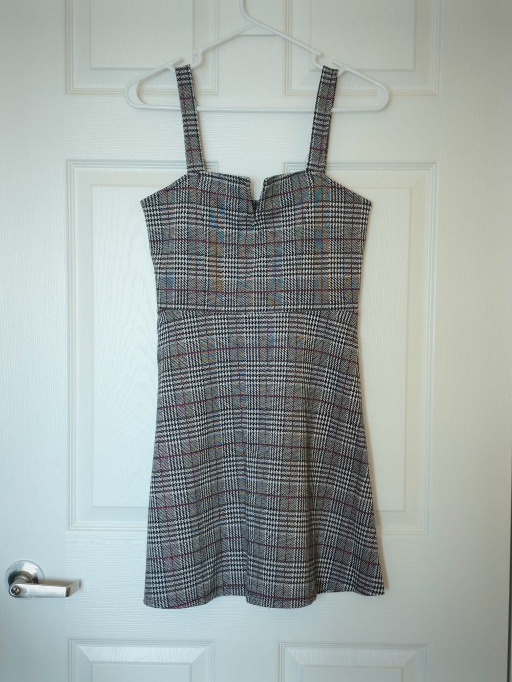 Aéropostale Seriously Soft Houndstooth Strappy A-Line Short Dress, Junior's S
